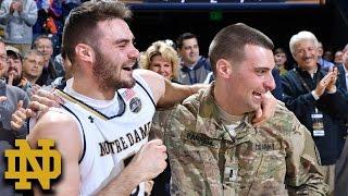 Notre Dame's Matt Farrell & Family Surprised By Military Brother