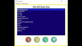 Mp3 Player using Python tkinter | Music Player