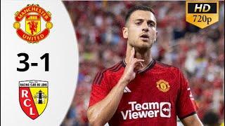Manchester United 3-1 Lens | Match Highlights 2023 | 720 HD