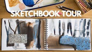 Get Inspired with a Mixed-Media Sketchbook Tour ⭐ Abstracts galore!