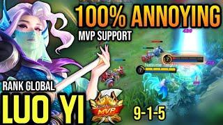 LUO YI BEST BUILD 2021 | TOP GLOBAL LUO YI GAMEPLAY | MOBILE LEGENDS