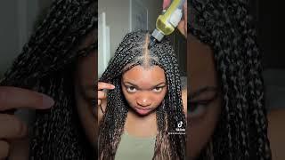 They last as long as possible #naturalhair #boxbraids #braids #hairstyle #protectivestyles