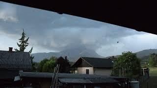 Heftiges Gewitter im Raum Trofaiach (Steiermark) am 12.07.2023