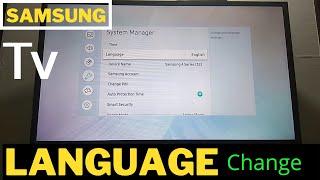 How To Change Default Language In Samsung Smart TV | Samsung Tv Language Change | Samsung Tv Setting