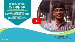 Webinar on Software Job Opportunities in 2019!