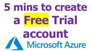 Azure Trial - 5 min to sign up a trial account on Microsoft Azure by Louisa