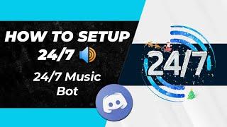 How to setup 24/7  bot discord very easily on your discord server | Music 24/7