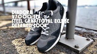 Diadora V7000 ITA Steel Gray/Total Eclipse Detailed Look