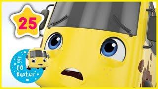 Sing Along With Buster! | Buster and the Carwash Song | Go Buster Official | ABCs and 123s