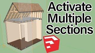 How to Activate Multiple Section Planes in SketchUp
