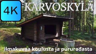 4K KARVOSKYLÄ -NIVALA- ilmakuvaa koulusta ja pururadalta!