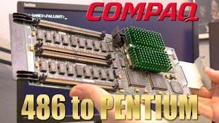 Compaq 486 PC part 3 - upgrade to a real Pentium!