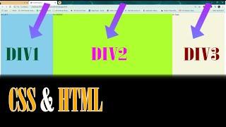 Aligning Divs Side by Side CSS & HTML tutorial