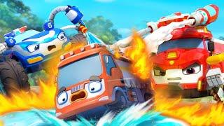 Tanker Truck is Leaking Oil | Rescue Team | Nursery Rhymes & Kids Songs | BabyBus - Cars World