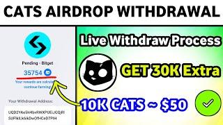 cats airdrop withdrawal || cats withdraw process || cats airdrop claim || live withdraw cats airdrop