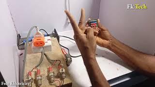 Simple Free Electricity Energy Generator From Spark Plug And Magnet