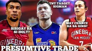 PRESUMTIVE TRADE STEPHEN HOLT & TERRENCE ROMEO TO GINEBRA? TAYLOR STATHAM TO TNT GIGA?