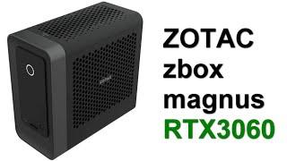 Игровой мини-пк с RTX3060 Zotac ZBOX