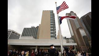 Dallas Morning News raises flags at new building