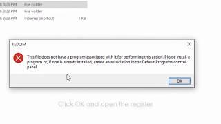 “This File does not have a Program Associated with it for Performing This Action” EASY & QUICK FIX