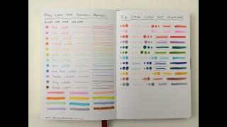 Dot Markers Comparison: Tombow Play Color Dot Versus Zig Kuretake Clean Color Dor