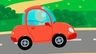 Learn colors with colored Cars and Animals ! Meow Meow Kitty Songs for kids