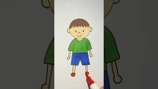 How to Draw a Boy  | Easy Step-by-Step Drawing for Kids