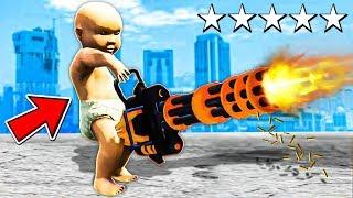 Playing GTA 5 As A BABY! (Mods)