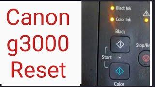 Canon g3000 series reset tutorial