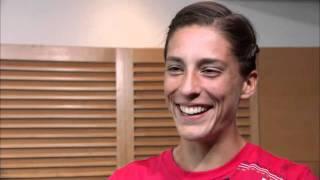 Andrea Petkovic on the moonwalk