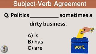 Subject verb agreement quiz l Can you pass this grammar quiz? 