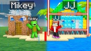 Mikey POOR vs JJ RICH Island Base Survival Battle in Minecraft - Maizen