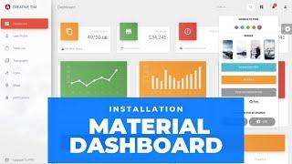 Angular 10 Material Dashboard Admin Theme - Installation