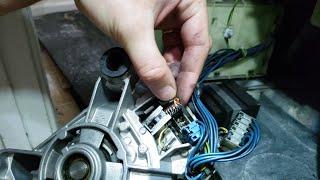 Replacing Bosch & Siemens Washing Machine Electric Motor Brushes - Will Not Spin - Simple $10 Fix