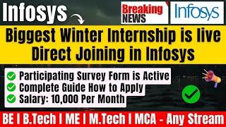 Finally Infosys Wintership 2025 is Announced: Direct Joining As System Engineer Role Complete Guide