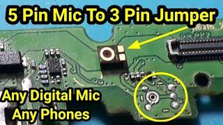 5 Pin Mic To 3 Pin Mic Jumper, Tecno Spark 6 Air Mic Problem Jumper Solution
