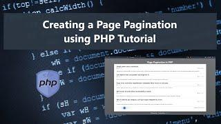 Creating a Page Pagination in PHP Tutorial DEMO