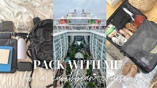 PACK WITH ME FOR A CARIBBEAN CRUISE | Packing Cubes, Cruise Essentials, Detailed Packing List, etc.