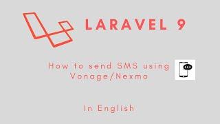 Laravel 9 Tutorial - Send SMS using Vonage in English