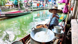 Bangkok Floating Market | Exploring Thai Street Food at Khlong Lat Mayom ตลาดน้ำคลองลัดมะยม