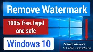 How to remove activate Windows 10 watermark | Remove watermark -Windows 10 legally | Tutorials Buddy