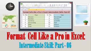 Format Cells Like a Pro in Excel Intermediate Skills  #excelintermediate #cellformat