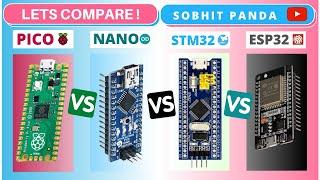 RaspberryPi PICO vs Arduino NANO vs STM32 Blue Pill vs ESP32 vs STM32 Black Pill | Comparison