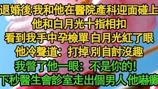 退婚後 我和他在醫院產科迎面碰上，他和白月光十指相扣，看到我手中孕檢單 白月光紅了眼，他冷聲道：打掉 別自討沒趣，我瞥了他一眼：不是你的！下秒醫生會診室走出個男人 他嚇癱