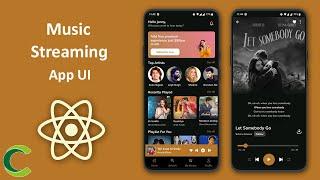 Music Streaming App UI in React Native