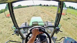 Cab View | Fendt 311 Vario + Kuhn GA 7501 | Raking Hay