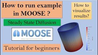 MOOSE finite element framework tutorial part-2 | How to run basic example | Diffusion simulation