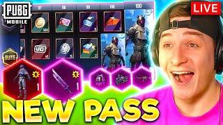MAXING NEW A1 ROYALE PASS!  100 TIER PASS with X-SUIT and GUN LAB?!  PUBG MOBILE LIVE