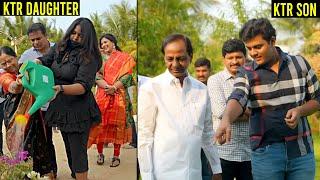 KTR Daughter And Son Participated In Green India Challenge | KCR | Political Qube