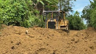 Effective Steps to Expand the Road Body in the Mountains With the D6R XL Bulldozer